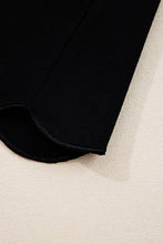 Load image into Gallery viewer, Colorblock Scallop Trim Long Sleeve Collared Top