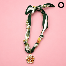 Load image into Gallery viewer, HANDMADE PRINTED SCARF NECKLACE