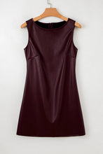 Load image into Gallery viewer, Vegan Leather Sleeveless Mini Dress