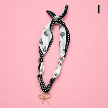 Load image into Gallery viewer, HANDMADE PRINTED SCARF NECKLACE