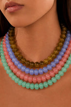 Load image into Gallery viewer, Chunky Beaded Natural Swirl Statement Necklace