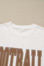 Load image into Gallery viewer, FOOTBALL Crewneck Sweatshirt: White / M