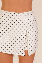 Load image into Gallery viewer, Polka Dot Front Slit Skort