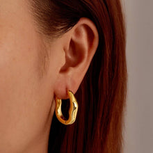 Load image into Gallery viewer, 18K STAINLESS STEEL WATERPROOF TARNISHFREE U HOOPS | 40E443