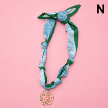 Load image into Gallery viewer, HANDMADE PRINTED SCARF NECKLACE