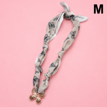 Load image into Gallery viewer, HANDMADE PRINTED SCARF NECKLACE