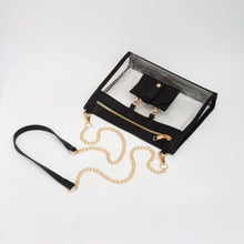 Load image into Gallery viewer, Clear Gameday Crossbody Bag With Sunglasses Holder