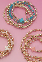 Load image into Gallery viewer, BOHO CROSS MULTI  COLORFUL BEADED STRETCH BRACELET