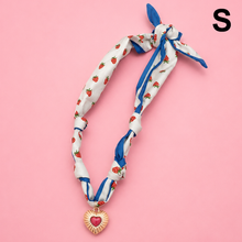 Load image into Gallery viewer, HANDMADE PRINTED SCARF NECKLACE